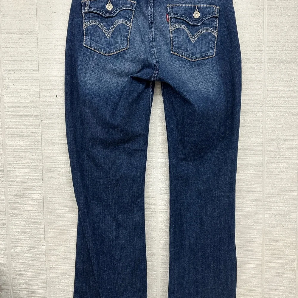 Levi's Dark Blue Flare Jeans - Picture 2 of 4